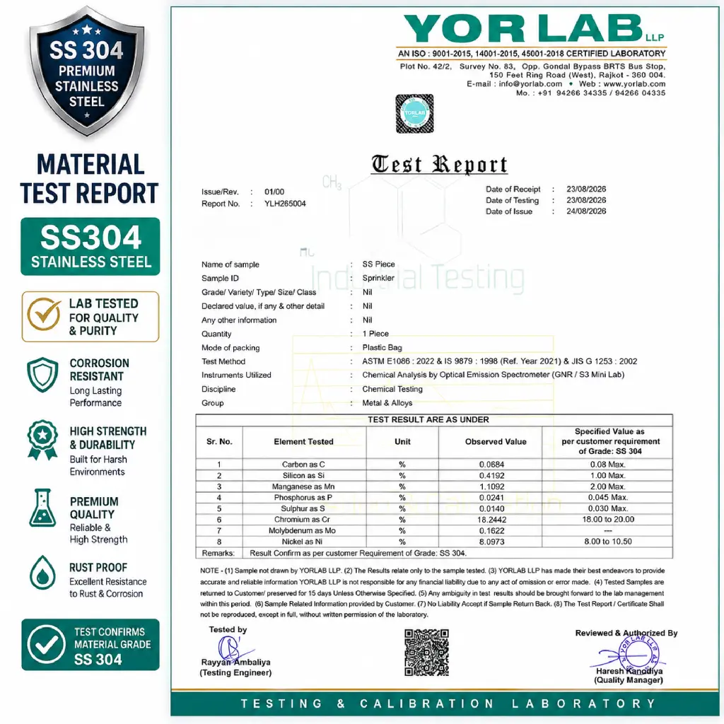 ss 304 sprinkler test report image for amazon.webp