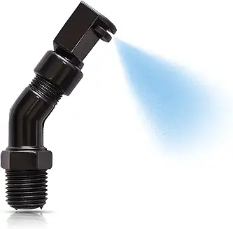 black sprinkler for solar panel cleaning, BUY 5 (get 1 free) small size, Adjustable Spray Nozzle with 90° Elbow